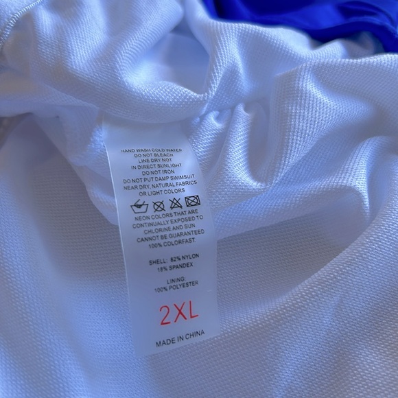 Women’s 2 piece swimsuit size 2XL Blue - Picture 7 of 8